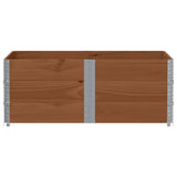 Pallet Collars 3 pcs Brown 150x100 cm Solid Wood Pine 3295385