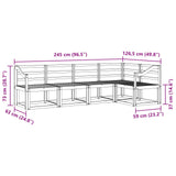 Outdoor Sofa Set 5 pcs Natural 3366407