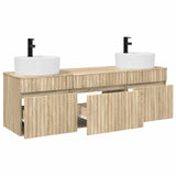 Bathroom Cabinet Set 3 pcs Sonoma Oak 49 x 44.5 x 65 cm 3405749