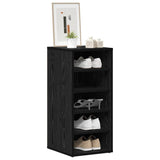 Shoe Cabinet 2 pcs Black Oak 32 x 35 x 70 cm Engineered Wood 862687