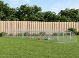 Chicken Coop Silver 1000 x 150 x 100 cm Galvanised Steel 3434664