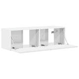TV Wall Cabinet Gloss White 98 x 31 x 29.5 cm Engineered Wood 892237
