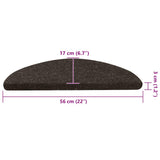 Stair Mats Self-adhesive 30 pcs Anthracite 56x17x3 cm 3365900