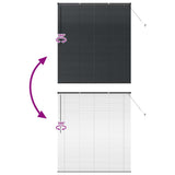 Venetian Blinds Height Adjustable Black 175 x 155 cm Aluminium 42006158