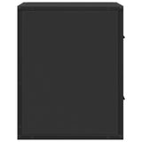 ZNTS Wall-mounted Bedside Cabinets 2 pcs Black 40x31x39.5 cm 848725