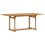Garden Dining Set 7 pcs Brown Solid Teak Wood 3375778