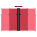 Retractable Side Awning Red 220x1200 cm 4004867