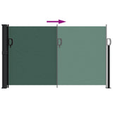 Retractable Side Awning Dark Green 120x500 cm 4004410