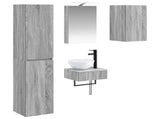 Bathroom Furniture Set 5 pcs Grey Sonoma 3407244