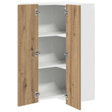 Hanging Cabinet Artisan Oak and White 57 x 57 x 100 cm 884377