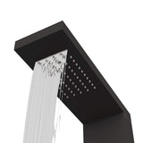 Shower Panel System Aluminium Black 151416