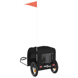 Pet Bike Trailer Black Oxford Fabric and Iron 93828