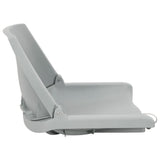 2 Piece Foldable Boat Seat Set Grey 272237