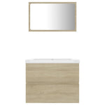 ZNTS Bathroom Furniture Set Sonoma Oak Engineered Wood 3071588