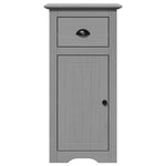 ZNTS 3 Piece Bathroom Furniture Set BODO Grey Solid Wood Pine 3307649