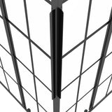 Shower Cabin Frosted ESG 70x70x180 cm Black 151859