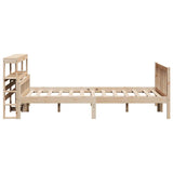 Bed Frame without Mattress 160x200 cm Solid Wood Pine 3305908