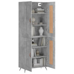 Highboard Concrete Grey 69.5x34x180 cm Engineered Wood 3199661