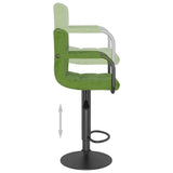 Bar Stools 2 pcs Light Green Velvet 334661
