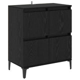 Sideboards 2 pcs Black Oak 60 x 35 x 70 cm Engineered Wood 3415594