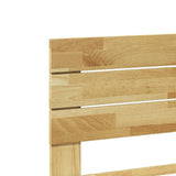 Bed Frame with Headboard without Mattress 140x190 cm Solid Wood Oak 3324137
