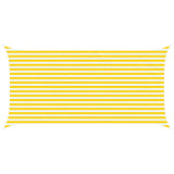 Sun Shade Sail Yellow and White 5 x 2,5 m 100% Polyester Oxford 42031068