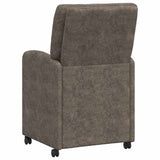 Dining Chairs with Wheels 2 pcs Dark grey 57 x 67 x 95 cm 42017845
