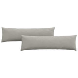 Sofa Pillows 2 pcs Light Grey 145 x 40 cm Fabric 42013855