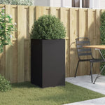 ZNTS Planter Black 42x38x75 cm Steel 841577