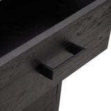 ZNTS Bedside Cabinet Black 36x30x45 cm Solid Pinewood 349912