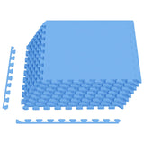 Pool Ground Mat 24 pcs Blue 8.64 m EVA Foam 3433293