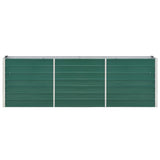 47041 Garden Raised Bed Galvanised Steel 240x40x77 cm Green