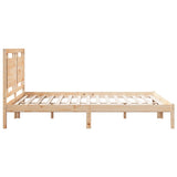 Extra Long Bed Frame without Mattress 160x220 cm Solid Wood 3309203