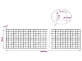 Gabion with 5 mm Wire and 10x10 cm Mesh 1100x10x100 cm 3464944