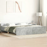 Bed Frame without Mattress Concrete Grey 200x200 cm 3203736