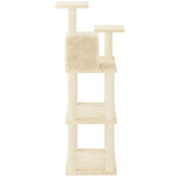 Cat Tree with Sisal Scratching Posts Cream 118.5 cm 171427