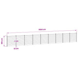 Fence Set 1564 x 186 cm WPC and Aluminium Grey 3429401