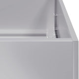 Planter 80x40x40 cm Galvanised Steel 860673