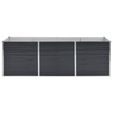 Garden Raised Bed Anthracite 240x80x77 cm Galvanised Steel 45726