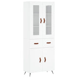 Highboard White 69.5x34x180 cm Engineered Wood 3198505
