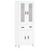 Highboard White 69.5x34x180 cm Engineered Wood 3198505
