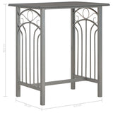 3 Piece Bar Set Wood and Steel Anthracite 284397