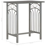 3 Piece Bar Set Wood and Steel Anthracite 284397