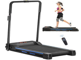 Folding Motorised Home Treadmill Walking Machine with LCD Monitor, Blue T3398P349145