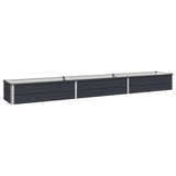 Raised Garden Bed Anthracite 240 x 40 x 24 cm Galvanised Steel 8006334