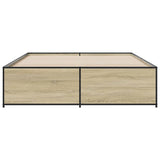 Bed Frame without Mattress Sonoma Oak 160x200 cm 3279878