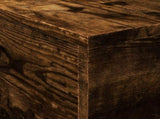 Coffee Table with LED Lights Smoked Oak 50x50x40 cm 839872