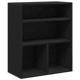 Book Cabinet Black 60x30x71.5 cm Engineered Wood 860311