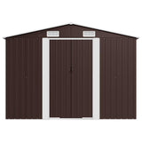 Garden Shed Brown 257x779x181 cm Galvanised steel 47035