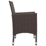 Garden Dining Set Brown and Cream White 3095867